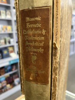The Secret Teachings of All Ages by Manly P. Hall - 1928 5th Edition with wooden sleeve
